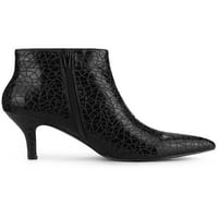 Jedinstvene ponude ženskog šiljastih nožnih prstiju geometrijski sjajni stiletto potpetice, čizme za gležnjeve