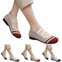 Modne ljetne ženske Ležerne ravne cipele s niskim potpeticama, lagane, klizne, sa šarenim mrežastim gornjim dijelom, prozračne i