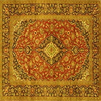 Tradicionalni pravokutni perzijski tepisi u žutoj boji za prostore tvrtke, 6' 9'
