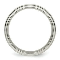 Čvrsto Sterling srebro s mat mat završnom obradom jedinstveni zaručnički prsten Veličina 9