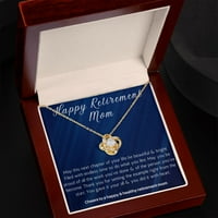 Sretna umirovljena Mama, poklon ogrlica za umirovljenje za mamu, poklon za umirovljenje od sina, kćeri, poklon ogrlica za zabavu