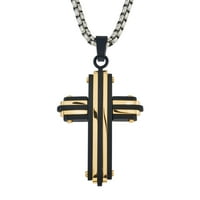 Muški Privjesak u obliku križa od žutog nehrđajućeg čelika
