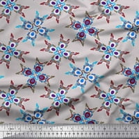 Baršunasta tkanina, pločice za dekor u marokanskom stilu, tiskana tkanina širine dvorišta