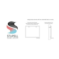 Stupell Industries Moderna miješana živopisna galerija za slikanje Omotana platna za tisak zidne umjetnosti, dizajn Liz Jardine