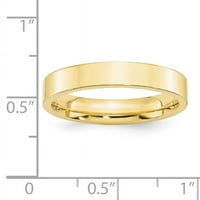 standardna težina žutog zlata 10k ravni vjenčani prsten udobnog uklapanja veličina 15040