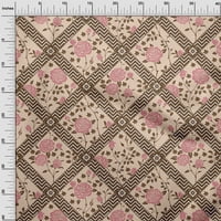 Jednobojna viskozna tkanina U boji breskve, materijali za šivanje s cvjetnim printom, tkanina širine dvorišta