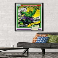 Trgovačke kartice u A-listi-Zidni plakat Hulk, 22.37534 uokviren