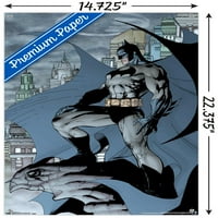 Stripovi - zidni poster Batmana i gargojla s gumbima, 14.725 22.375