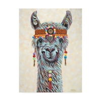 Zaštitni znak likovna umjetnost 'hippie llama I' platno umjetnost carolee vitaletti