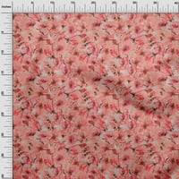 pamučni dres ružičasta Tkanina Sažetak Cvjetni materijal za šivanje tkanina s otiskom širine dvorišta - 3 inča
