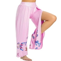 ; / Ženske hlače s prorezom, Harem hlače, joga Palazzo, Ležerne široke hlače visokog struka širokih nogavica