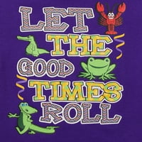 Mardis Gras Toddler Boys & Girls Good Times Roll majica s kratkim rukavima, veličine 2T-5T