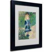 Zaštitni znak likovna umjetnost Djevojka s zalijevanjem može biti uokvirena platna Art by Pierre Renoir