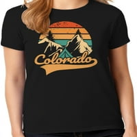 Grafička Amerika država Colorado Mountains USA Grafička majica za žene