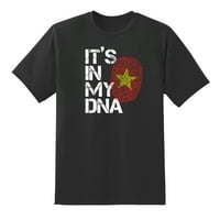 To je u mom DNK, otisak vijetnamske zastave, smiješne Muške majice s grafikom za muškarce i žene, Crna, e-mail