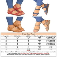 Ženske ravne sandale gladijatorske ravne sandale s remenom za gležanj ljetne haljine Za plažu radne cipele
