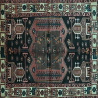 Tradicionalni tepisi u perzijskoj svijetloplavoj boji, kvadrat 3'