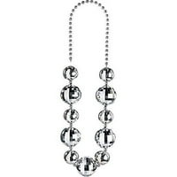 Srebrna ogrlica s disko perlicama od srebra