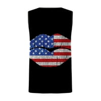 Majice bez rukava 4. srpnja za muškarce, TOP bez rukava sa suncokretom SAD Zastava SAD Domoljubna Majica 4. srpnja Amerika Okrugli