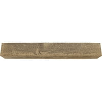 Ekena Millwork 4 W 6 H 18'l 3-strana gruba pilana endurathane fau Wood Strop Grep, prirodni zlatni hrast