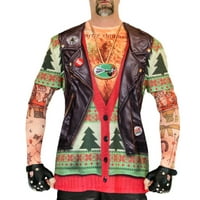 Biciklistički pulover s Božićnom tetovažom u SAD-u