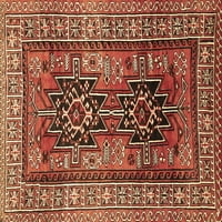 Tradicionalni pravokutni perzijski tepisi u smeđoj boji za prostore tvrtke, 5' 8'
