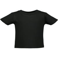 Majice za malu djecu i malu djecu s kratkim rukavima od pamuka, Majica s okruglim vratom od dresa, grimizno crni vrijesak