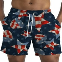 Muške kupaće gaće od 4. srpnja kratke hlače za plažu s printom američke zastave ljetne kratke hlače Ležerne sportske mini hlače u