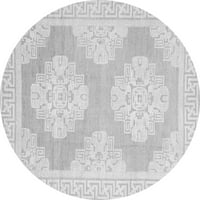 Tradicionalne prostirke za sobe u orijentalnom stilu u sivoj boji, promjera 5 inča