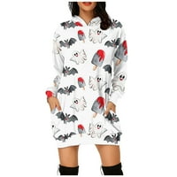2 / ženske jesenske modne majice dugih rukava dukserice puloveri jesenska odjeća s božićnim printom ležerni udobni topovi labavi