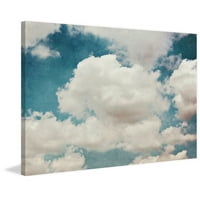 Marmont Hill Clouds Slikački tisak na zamotanom platnu