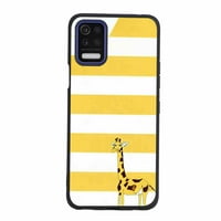 Giraffe-Yellow-Bars-Original torbica za telefon LG Q za poklone ženama i muškarcima, mekan silikon šok-dokaz - Giraffe-Yellow-Bars-Original