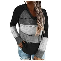 Jesenski džemperi s okruglim vratom za žene casual puloveri s pletenim kabelom s printom u boji, džemperi, vrhovi, labave, pripijene,