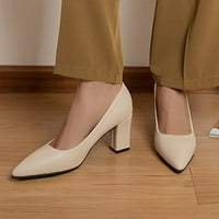 Ženske cipele sa širokim potpeticama, široke ravne cipele sa zatvorenim prstima, modne cipele bez zatvaranja, Ležerne ženske prozračne