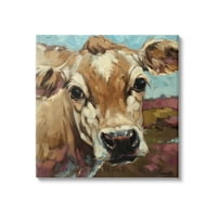 Stupell ruralna slika krava zemlja farmi životinje i insekti slikati galerija zamotana platna za tisak zidne umjetnosti
