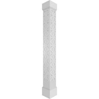 Ekena Millwork 8 W 8'H Obrtnica Klasični kvadrat koji nije kočnik Imperial Fretwork Column W Misija kapital i misija baza