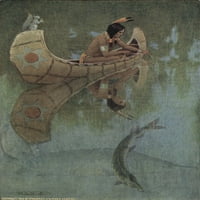 Priča o Haivathi, progutaj moj mamac, o kralju riba, ispis plakata Marije Kirk
