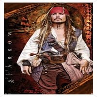 Diesne Pirati s Kariba: na čudnim plimama - Zidni plakat Johnnieja Deppa, 14.725 22.375