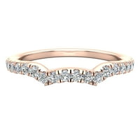 Dijamantni zaručnički prstenovi za žene 0. 14k ružičasto zlato