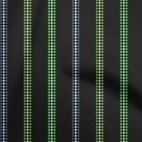 Jednobojna Rajon Šifon zelena geometrijska prugasta tkanina pribor za prošivanje tkanina za šivanje s otiskom širine dvorišta