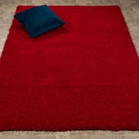 + Jednobojni plišani mekani čupavi tepih za dnevni boravak i spavaću sobu, 3 '3 4'7