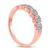 Prstenovi za žene 0. Okvir karatnog okvira zaručnički prsten 14k čvrsti okvir od ružičastog zlata