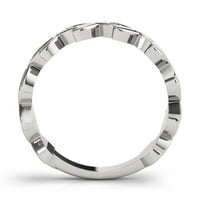 10-karatni dijamantni zaručnički prsten u obliku listova u cijelom ružičastom, bijelom i žutom zlatu