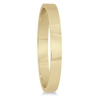Ženski ravni zaručnički prsten od 14k žutog zlata