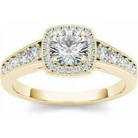 1k Vintage dijamantni zaručnički prsten od 14k žutog zlata