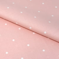 Tkanine od pamuka, ručno tkani poplun, ružičaste točkice, dvorišno rezanje