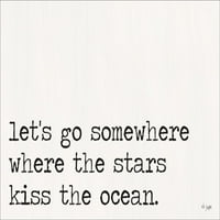 Ispis plakata gdje zvijezde ljube ocean iz about-a. Jaxn Blvd