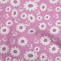 Jednobojna Georgette viskozna tkanina U Svijetloružičastoj cvjetnoj boji tkanina za šivanje s otiskom za rukotvorine širine dvorišta
