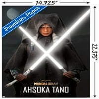 Ratovi zvijezda: Mandalorijska sezona - Ahsokin zidni poster sa svjetlosnim mačevima, 14.725 22.375